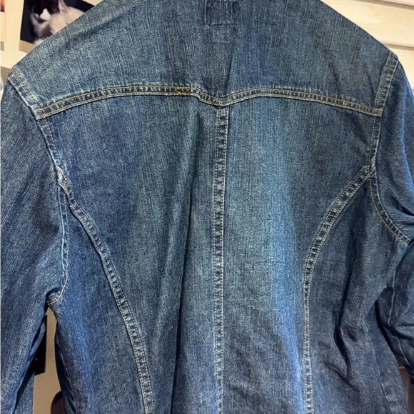 👕💙 Vintage ROOTS Authentic Demin Jean Shirt with Push Buttons - size XL👕💙 - Picture 2 of 16